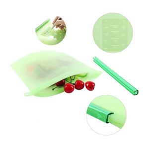 Bolsas de Silicona Plegables Reutilizables con Logotipo Personalizado para Alimentos, Bolsas de Almacenamiento de Alimentos de Silicona Reutilizables con Cierre Ecológico - Product Image 4