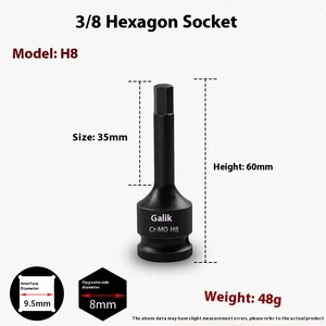 H4-H22mm 1/2 Drive Torx Impact <b>Set</b> Customizable OEM Square Screwdriver Bit for <b>Ratchet</b>/Electric/<b>Wrench</b> Maintenance Hex <b>Wrenches</b> - Product Image 2