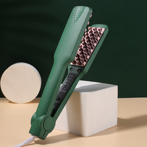 Plancha de pelo con revestimiento cerámico, ajuste de temperatura, iones negativos, estilizador de pelo eléctrico doméstico para mujeres - Product Image 4
