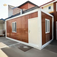 Maison conteneur modulaire de luxe préfabriquée détachable de 20 pieds et 40 pieds