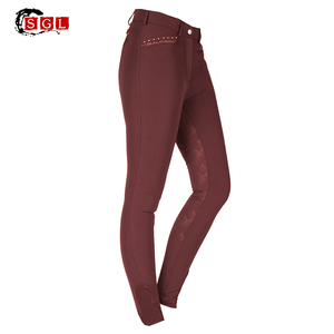 <span class=keywords><strong>Pantaloni</strong></span> da Equitazione SGL a Vita Alta Antiscivolo, Comodi <span class=keywords><strong>Pantaloni</strong></span> da Cavallerizza <span class=keywords><strong>per</strong></span> Appassionati di Sport Equestri - Product Image 2