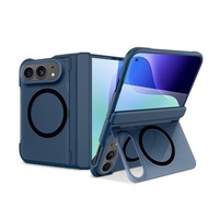 Coque de téléphone magnétique de luxe C0264, design à rabat intégral avec support, toucher doux, pour iPhone Duo