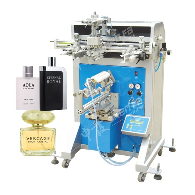 Perfume Bottle Screen Printing Machine for Oval Square Flat and Round Glass Bottle Silk Screen Printer