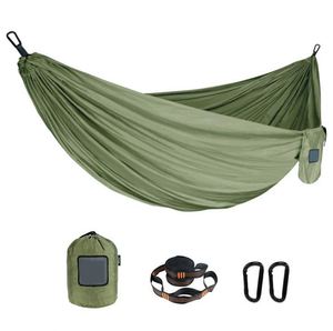 Accessoires de camping, équipement de randonnée avec logo personnalisé, hamac de camping pliable ultraléger en nylon parachute, portable pour l'extérieur - Product Image 4