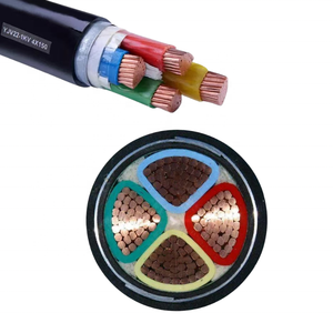 Câbles d'alimentation en cuivre pour mise à la terre, isolés PVC CU/XLPE/PVC, 70mm², 150mm², 185mm², 240mm², câble électrique 4 conducteurs 7 pour utilisation souterraine - Product Image 4