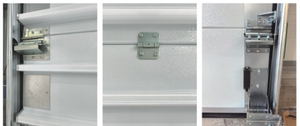 Fabricant de portes industrielles Haotian, portes sectionnelles automatiques en acier inoxydable de haute qualité avec indice de résistance au feu de 2 heures, levage en hauteur - Product Image 3