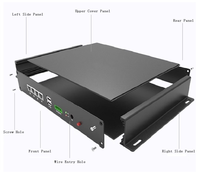 Kit de châssis d'amplificateur en alliage d'aluminium DIY 179*45 personnalisé, boîtier électronique de type divisé, boîte de projet noire IP54 légère