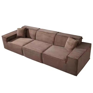 Modular Sectional Chesterfield Two Seat Lazy Compressed <b>Bed</b> Set Square Shape Fabric Cover Modern Design Mall Use 40D Foam Vacuum - Product Image 4