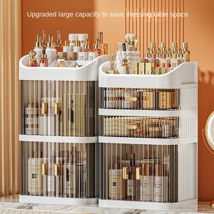 Boîte de rangement cosmétique en <span class=keywords><strong>plastique</strong></span>, type tiroir de bureau, anti-poussière avancée, grande capacité, table de maquillage, rangement pour masque de soin de la peau - Product Image 4