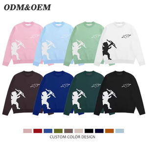 Cárdigan de Invierno con Capucha para Hombre, Diseño Personalizado con Logotipo Frontal, Tejido Jacquard de Lana/Cachemira - Product Image 4