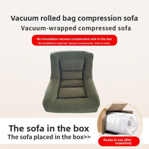 Canapé gonflable en velours contemporain avec design capitonné - Gain de place et écologique pour une utilisation en villa - Product Image 5