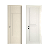 Menuiserie ArtisanAura Design moderne Porte intérieure en bois PVC avec matériau MDF Surface finie Garantie 1 an Utilisation au bureau
