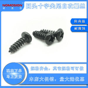 NOMOSION Tapping <b>Screws</b> PA3*10 Phillips <b>Round</b> <b>Head</b> Metric Plastic Use Right Hand Thread - Product Image 5