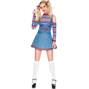 Pop bébé dos Cos Sexy combinaison <span class=keywords><strong>Chucky</strong></span> <span class=keywords><strong>femme</strong></span> Cosplay scène Costume - Product Image 2
