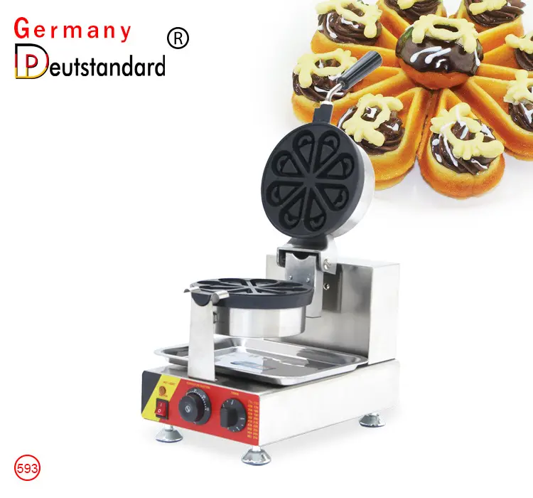 Rotary Water Drop Waffle Machine Water Drop puff flower puff Muffin Maker Electric Waffle Oven hot dog bread