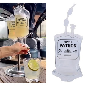Patrón I.V. de Plástico de 400 ml Set de Cócteles de Tequila en Bolsa para Terapia de Goteo, Bebida Intravenosa Colorida con Vasos de Tequila - Product Image 3