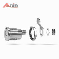 Cylindres de serrure à came en alliage de zinc à 2 clés de la marque Perfect Anin, nickelés, avec entraxe de 14,5 mm pour serrures de meubles, service OEM garanti