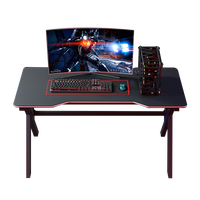 G2 Pro Gamer Table LED Caractéristique Ergonomique Cadre en acier MDF épais Pieds antidérapants pour équipement lourd Bord incurvé moderne