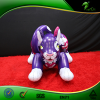 Flottant gonflable pour chat bleu, poupées gonflables pour adultes, jouets de rebond pour tigre