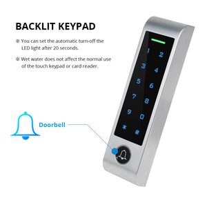 Tuya Bluetoothアプリスマートライフスタンドアロンアクセスコントロールキーパッドドアベル付きアパートドアアクセスコントロール - Product Image 3