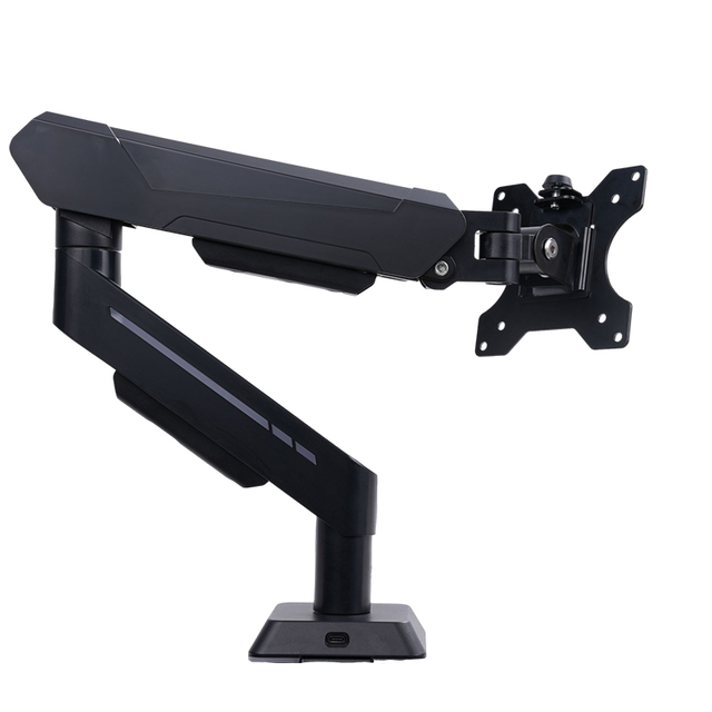 New Universal Aluminum Monitor Stand Desktop Computer Monitor Mount Dual Screen Holder Bracket Arm