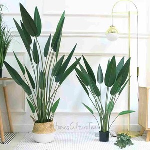 Linwoo Paradise Palm Planta en maceta artificial Certificado UV Material de imitación Tamaño pequeño a grande Bird of Paradise Flower Tree - Product Image 2