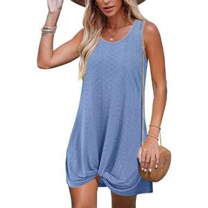 ชุดเดรสฤดูร้อนสำหรับผู้หญิงและเสื้อกั๊กแขนกุดพร้อมกระโปรงสั้นสำหรับวันหยุดพักผ่อนที่ชายหาด - Product Image 4