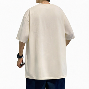 Nueva Camiseta 100% Algodón, Estilo Casual Retro Hip-Hop, Manga Corta, 300 Gramos, con Estampado, Versátil - Product Image 1