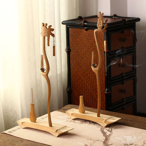 Porte-encens en bambou, style zen, décoration créative pour salon de thé, objet aromatique religieux, nouveau design chinois - Product Image 1