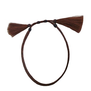 Bracelets tressés en queue de <span class=keywords><strong>cheval</strong></span> à la mode, bijoux tressés, pompon, chapeau - Product Image 4