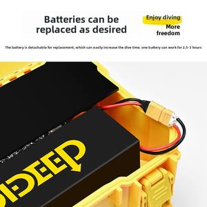 Mini ventilador de buceo eléctrico portátil Dideep, batería de 3 horas de larga duración, equipo de pesca y caza impermeable <span class=keywords><strong>para</strong></span> equipo de natación, bomba, accesorios completos <span class=keywords><strong>para</strong></span> equipo - Product Image 6