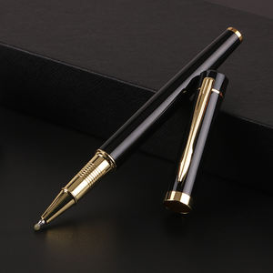 Ручка-роллер класса люкс из черного металла с логотипом на заказ, высокое качество, для бизнеса, 2026 - Product Image 3