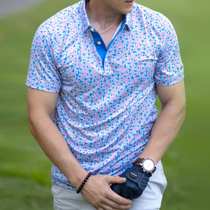 Polos de Golf de Secado Rápido para Hombre de Alta Calidad, Personalizados, Elásticos en Cuatro Direcciones, Color Sólido, Cómodos, al por Mayor - Product Image 1