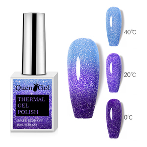 Échantillons gratuits vernis à ongles gel <span class=keywords><strong>thermique</strong></span> <span class=keywords><strong>semi</strong></span>-<span class=keywords><strong>permanent</strong></span> Nail Art paillettes température couleurs changeantes vernis gel UV pour ongles - Product Image 3
