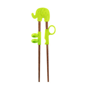 <span class=keywords><strong>Palillos</strong></span> de Madera para Niños Marvel, <span class=keywords><strong>Palillos</strong></span> de Entrenamiento de Madera Natural Reutilizables para Bebés Principiantes con Ayudantes de Silicona - Product Image 2