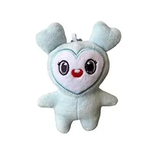 10cm lovelys dos veces felpa coreana Super estrella juguetes de peluche Animal de dibujos animados dos veces Momo muñeca llavero colgante Keybuckle regalos para niños