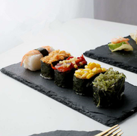 Assiette rectangulaire créative et écologique en marbre pour steak, assiette occidentale, plateau à sushi, dessert, dim sum, design minimaliste