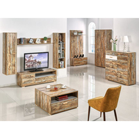 Meuble TV Nouveau Design pour Téléviseur 75 Pouces Table en Verre Moderne avec Tiroirs Unité Luxe Simple Supports Muraux Bois Armoire de Chambre Blanc 120