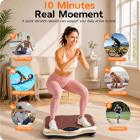 Plateforme vibrante Crazy Fit Massage Fitness Power Body Sculpting 2 en 1 pour exercices de musculation