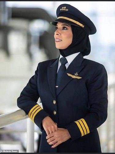 Flight Attendant Pilot Uniform Hat Single Breasted Design Cabin