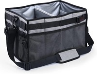 Panier de pique-nique pliable personnalisé avec pochette à condiments Organisateur de barbecue avec porte-serviettes en papier Sac isotherme pour le déjeuner