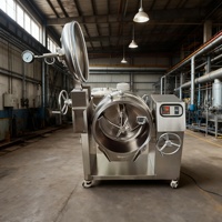 Hoge kwaliteit, populaire elektrische kookpan voor fruitconfiture, 50 liter industriële vacuüm kookdrukpan, voedselmachine