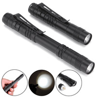 Starkes Licht mit Stiftclip, Aluminiumlegierung, Taschenlampe, Mini-Taschenlampe, multifunktionale Stiftlampe für den Außenbereich, wasserdicht