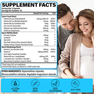Kapsul Kesuburan Pria Alami, Pendukung Energi, Suplemen Nutrisi, Formula 16-in-1, Kapsul Pendukung Kesuburan Pria - Product Image 2