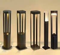 Lampu Pilar Tahan Air 12W IP65 Modern untuk Taman, Villa, Pagar, Gerbang, Halaman, Jalan Setapak, Lanskap, dan Kebun