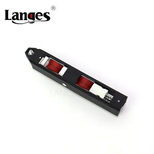 Roue de rouleau de poulie Double Nylon en acier inoxydable pour <span class=keywords><strong>porte</strong></span> en aluminium, robuste et lisse - Product Image 3