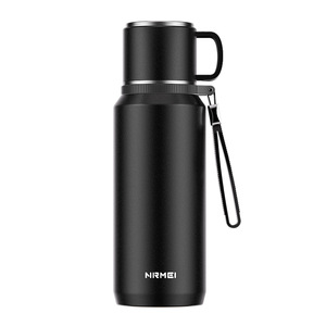 Bouteille d'eau isotherme en acier inoxydable Nirmei 1000 ml, gourde de voyage, tasse à thé, grande capacité, affichage de la température - Product Image 4