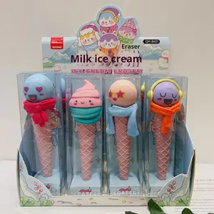 Borrador Creativo con Forma de Helado de Animales, Lindos Borradores de Goma para Escribir y Dibujar, Papelería, Regalos para Niños - Product Image 6