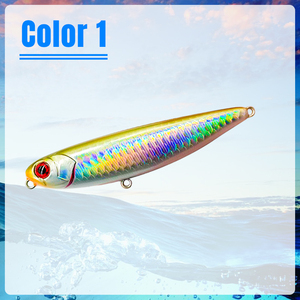 MISTER LURE 3D Ogen Oppervlakte Zwevend 100mm 12.3g Topwater Pencil Hard Bait Nieuwe Hard Bait Kunststof Aas - Product Image 4