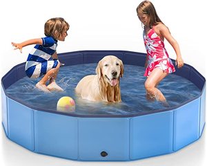 Piscina Plegable <span class=keywords><strong>para</strong></span> Perros y Gatos, Bañera Portátil <span class=keywords><strong>para</strong></span> Uso en <span class=keywords><strong>Interiores</strong></span> y Exteriores con Área de Juego Acuático - Product Image 2